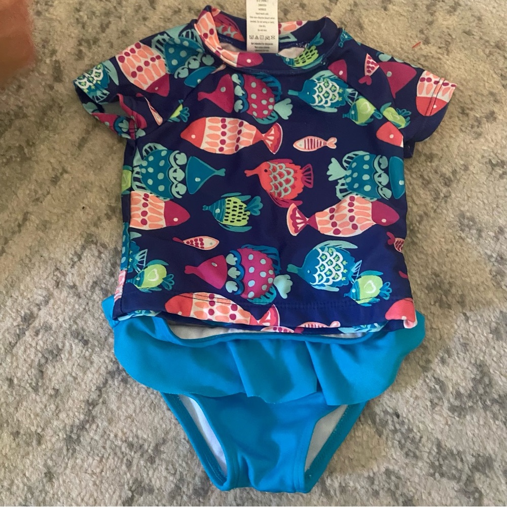 Rash guard swim suit 6-12 month